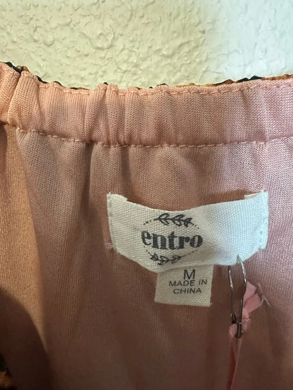 Entro‎ Cheetah Print Mini Babydoll Cami Dress Size Medium NWT - Image 3