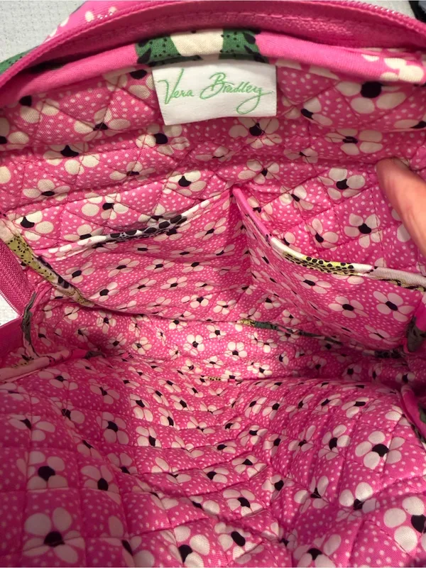 Vera Bradley Pink Floral Quilted Backpack - Image 3