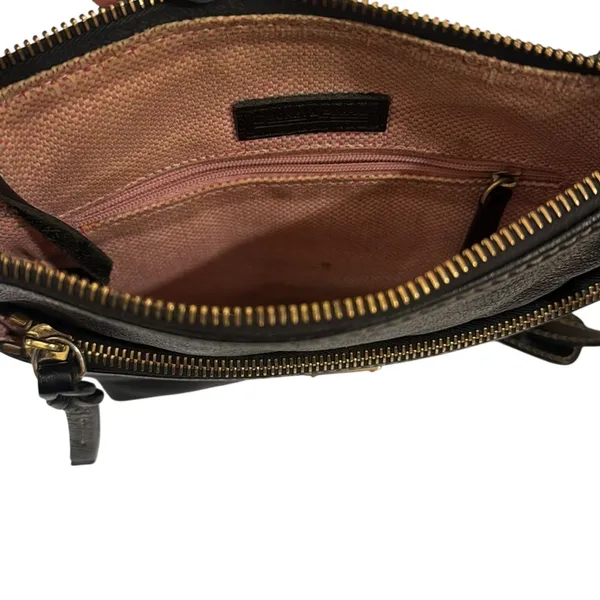 Vintage Black Dooney and Bourke 1975 Pebble Leather Crossbody - Image 7