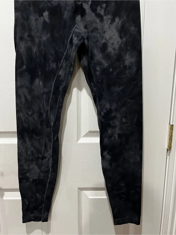 Lululemon Align Pant Diamond Dye Full Length Leggings Size 8 Pitch Graphite Gray - Image 7