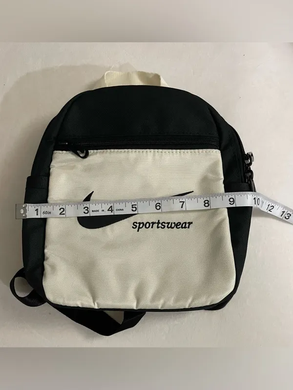 Nike Sportswear NWT Black and Beige Mini Backpack - Image 11