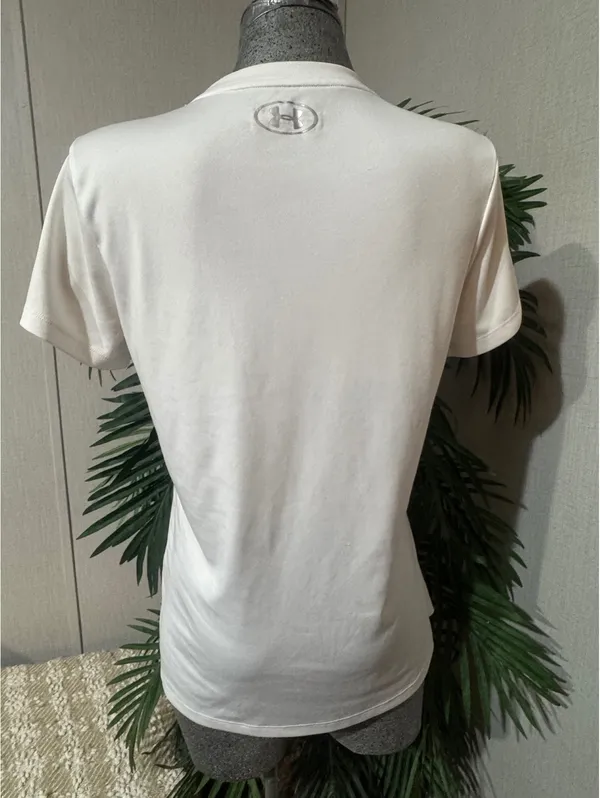 Under Armour WhiteShort Sleeve T-Shirt Women’s Size M - Image 3