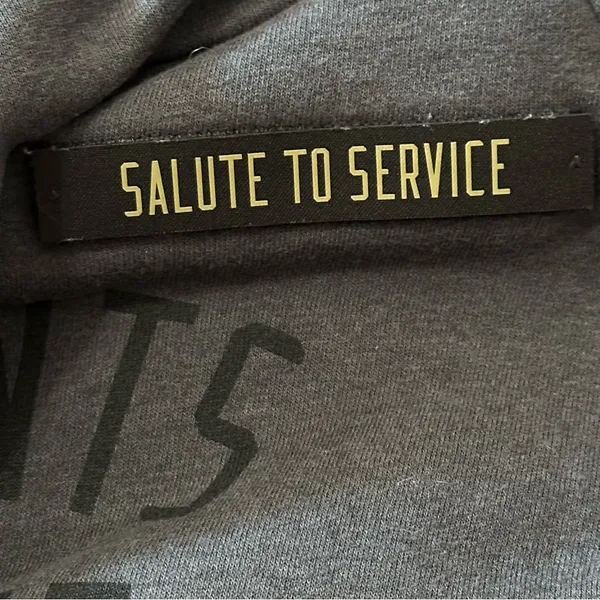 Nike Size M Charcoal Gray NFL NY Giants Salute To Service Cowl Neck Sweatshirt - Image 8