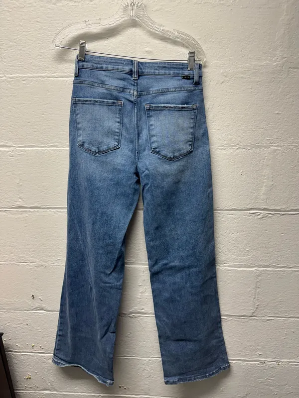 Buckle Risen High Rise Wide Leg Jeans - Image 7