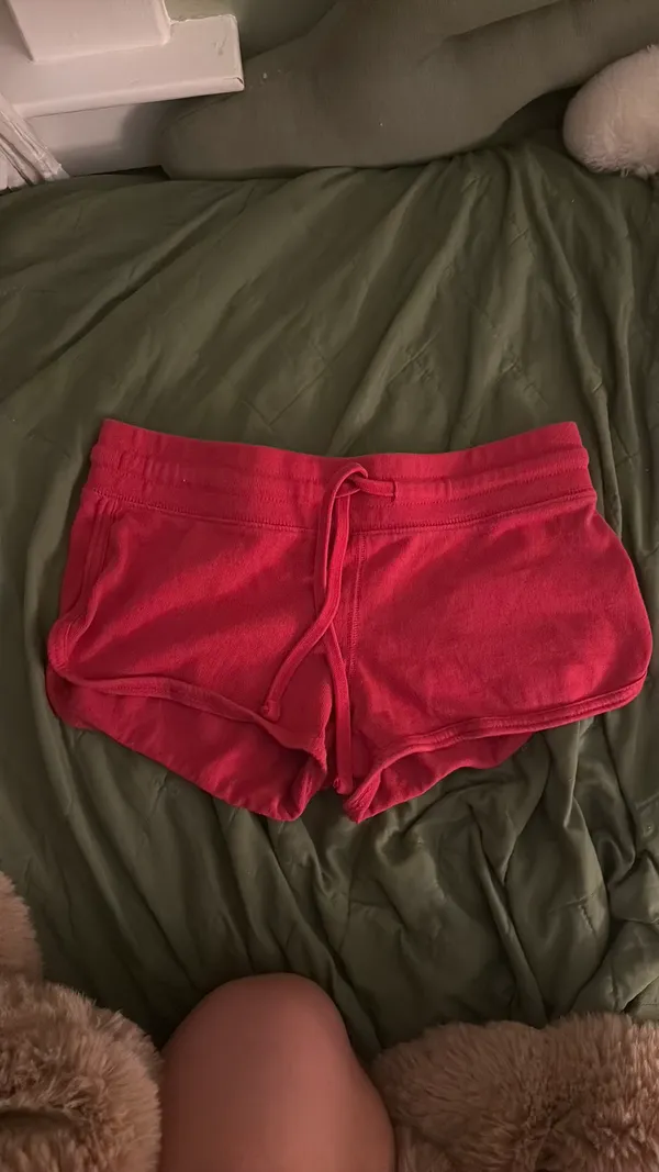 John Galt Red Sweat Shorts  - Image 3
