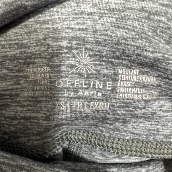 AERIE OFFLINE The Hugger High Waisted Foldover Flare Legging Yoga Pants Sz XS - Image 3