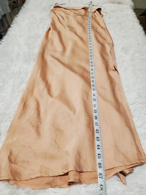 ASTR Cowl Slip Midi Dress in Blush Pink Large - Image 6