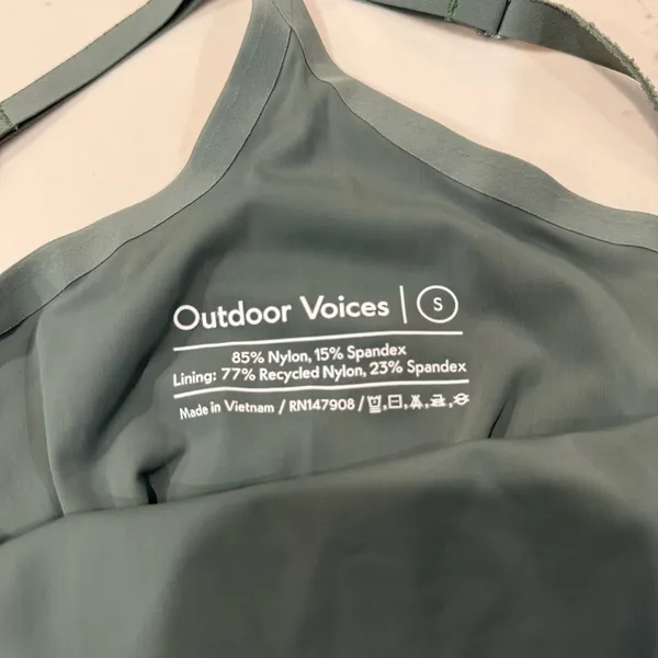Outdoor Voices Exercise Dress Women’s Small Evergreen Built in Shorts Athleisure - Image 12