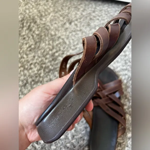 Timberland Women’s Brown Braided Leather Sandals Smart Comfort System Size 7.5‎ - Image 10