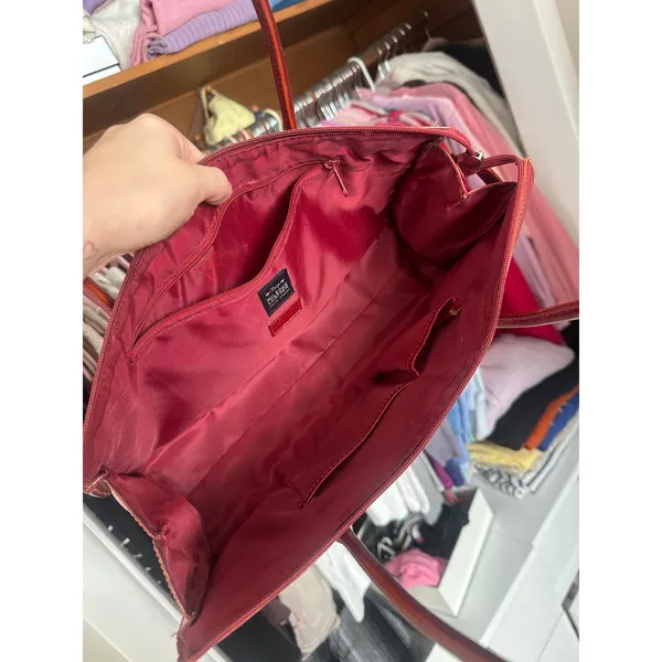 Vintage Burgundy Cherry Red Wilsons Leather Pelle Studio Shoulder Bag Purse Hobo - Image 8