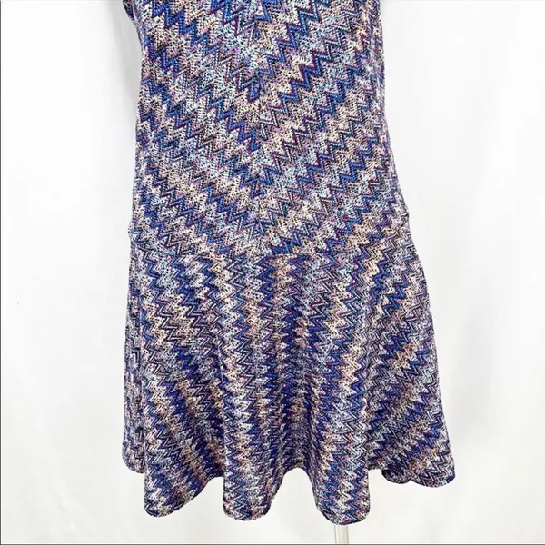 Anthro Maeve westwater‎ chevron knit v neck dress xs - Image 9