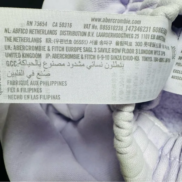 Abercrombie & Fitch Purple Joggers with Relaxed Fit - Image 4