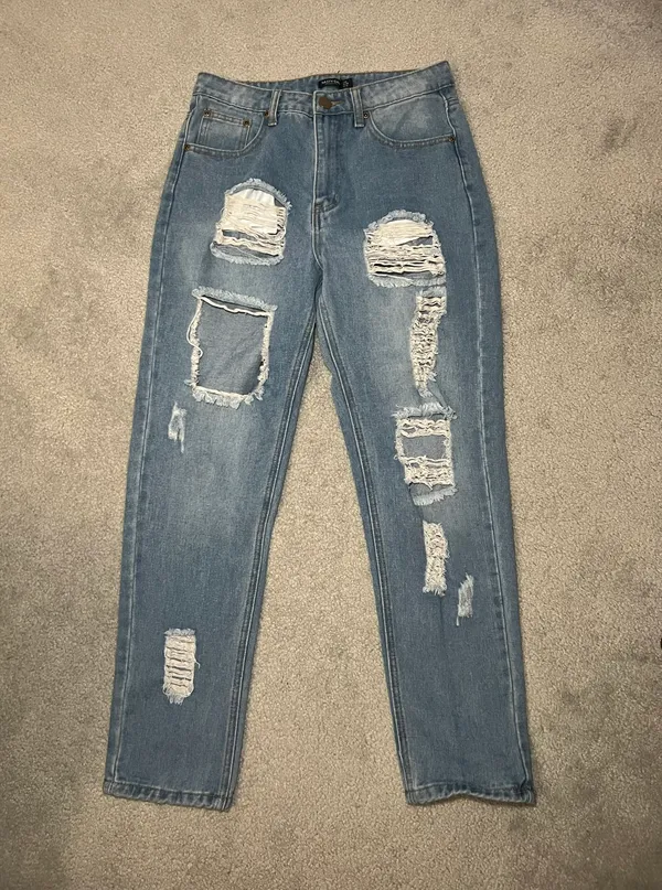 Girl Talk Distressed Mom Jeans - Image 2
