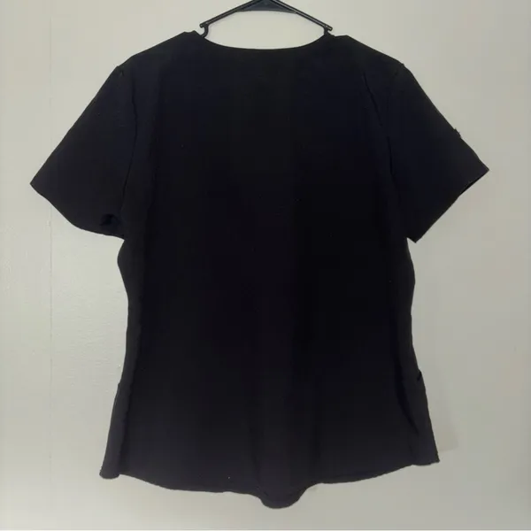 Scrubstar Black Fitted Short Sleeve scrub top - Image 5