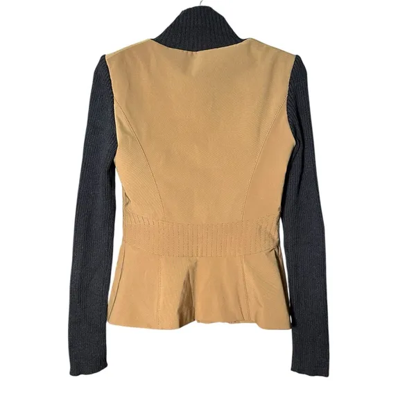 GATTINONI Women's Size 6 US Jacket Fitted Silhouette Wool Knit Sleeves‎ #N5-5 - Image 12