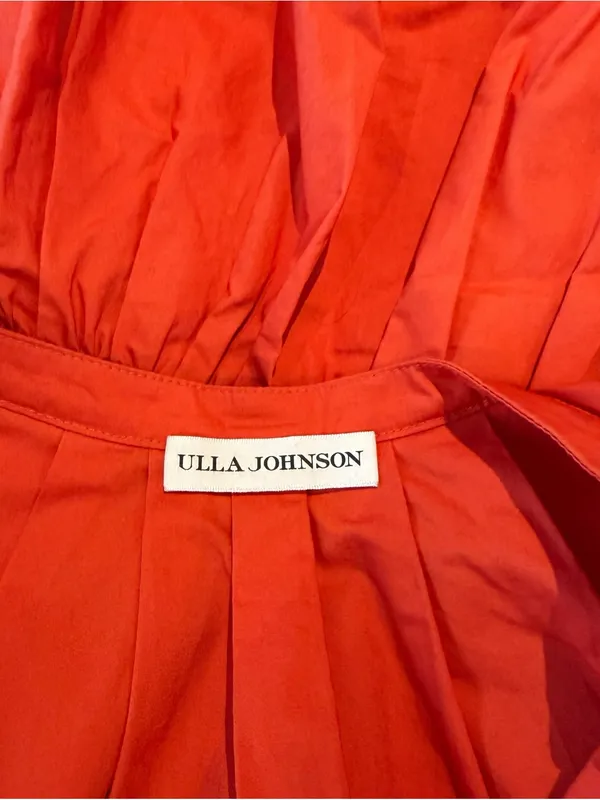 Ulla Johnson - Miranda Red Orange Ruffle Mini Dress Sz 10 - Image 7