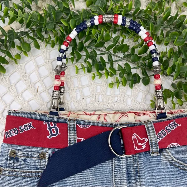 Boston Redsox Denim Y2K Mini Bag Vintage Early 2000s - Image 3