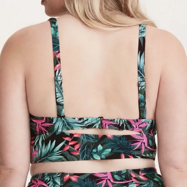 Torrid Tropical Palm Midline Underwire Bikini Top Size 3X‎ - Image 3