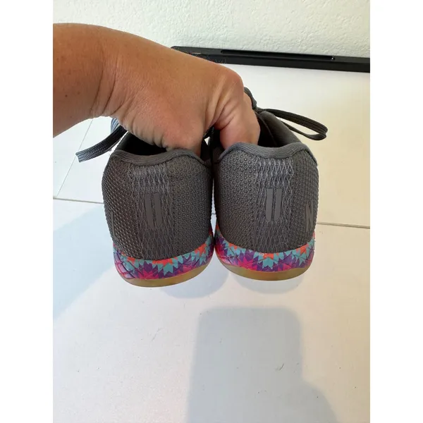 NOBULL Trainer Shoes Women 5.5 SuperFabric‎ Geometric Neon Low Top Sneakers - Image 4