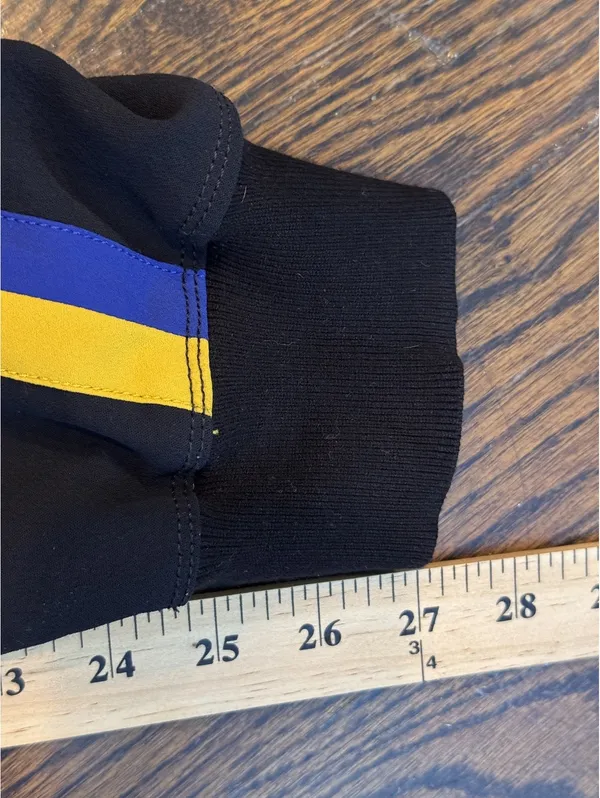 Aritzia Wilfred Buffon Jogger Pants M Navy Yellow Blue Side Stripe Track Pants - Image 11