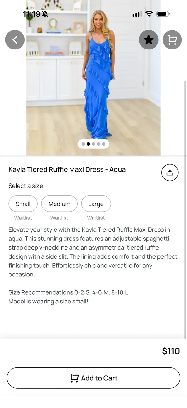 Ruffle Maxi Dress Fancy D Boutique - Image 3