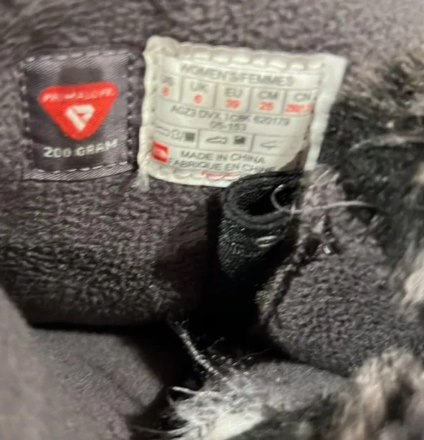 The North Face Women's Nuptse Purna Boot Size 8 Waterproof Faux Fur Gray Suede - Image 8