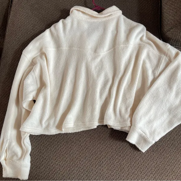 Wild Fable Size XXL Taupe 3 Button Front Cropped Soft & cozy Cardigan Sweater - Image 4