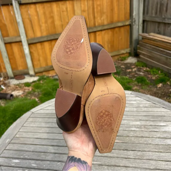 Vince Camuto‎ Nerlinji Brown Suede Bootie 5.5 - Image 13