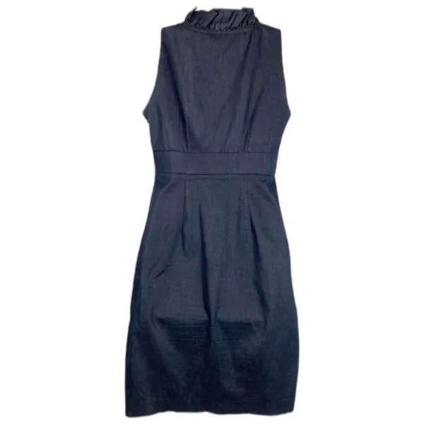 London Times Dark Blue Dress Size 4 - Image 2