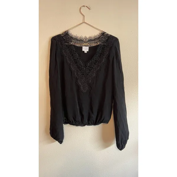 Cami NYC Romantic Lace Top Women’s Size XS‎ Black - Image 7
