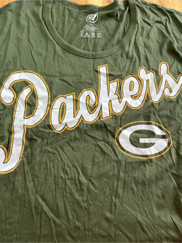 Green Bay Packers 47 Brand Womens Tee Shirt NFL Logo NWT Size Small - Image 3