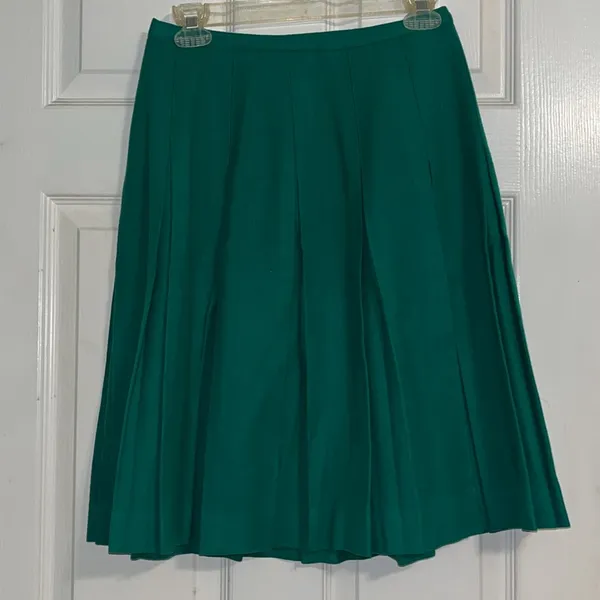 Vintage Wool Pleated Union Made Cheer Skirt Varsity Pleated Skirt - Image 3
