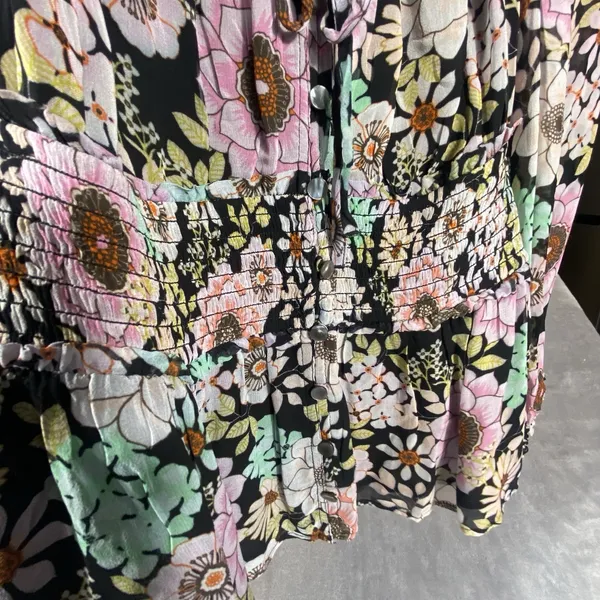 Anthropologie Maeve Small Top Blouse Flounced Multi 70's Peasant‎ Prairie Boho - Image 7