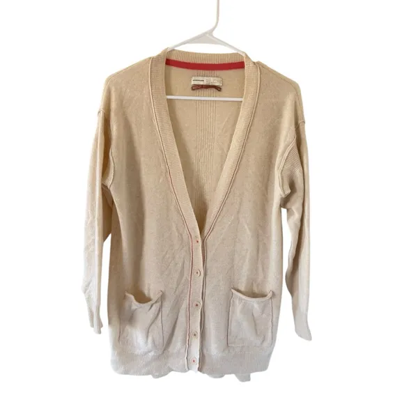 Anthropologie Pilcro Cashmere Kelly Boyfriend Cardigan - Image 10