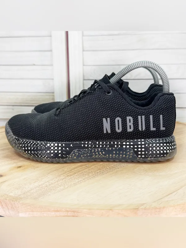 NoBull Outwork Low Top Lace Up Training Sneakers Black Dot Women 7 Men 5.5 - Image 3