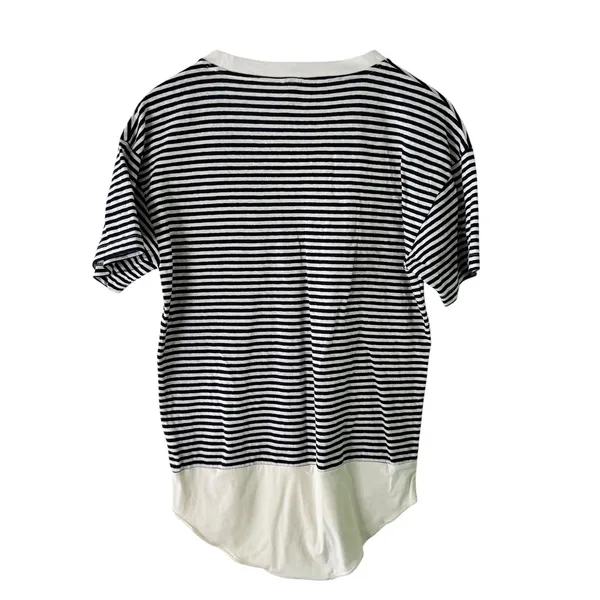 J.Crew Striped Bodysuit Top Nautical Casual Layering‎ Tee Shirt L - Image 8