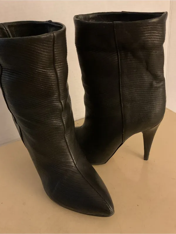 Loeffler Randall women Black Pointed Stiletto Ankle Emory Wave Boots US 6 - Image 3