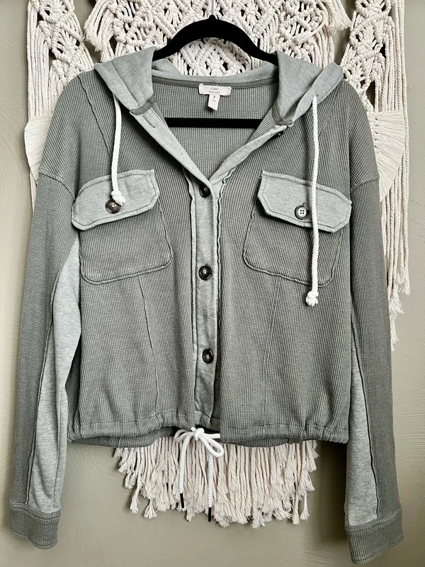 Como vintage Button Up Shacket - Image 2