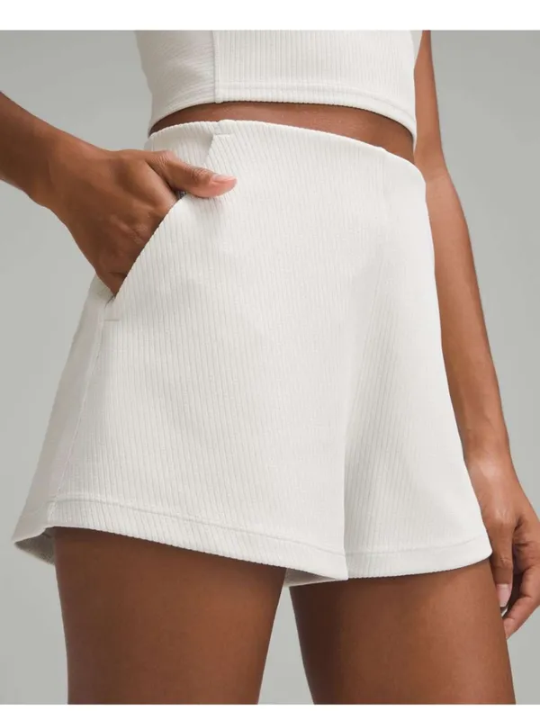 Lululemon Ribbed Softstreme High-Rise Short 2" Size 6 - Image 2