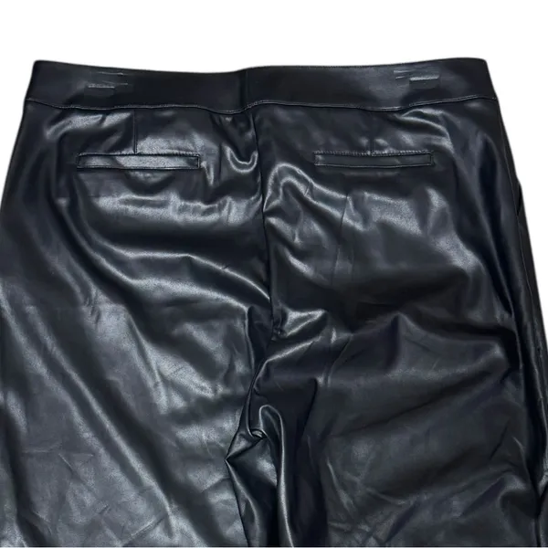CALVIN KLEIN Faux Leather Ankle Pant 16 Black $109 Retail NWT - Image 11