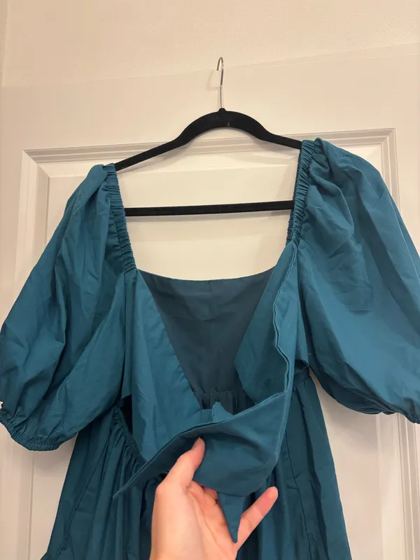 Blue short dress Size M - Image 4