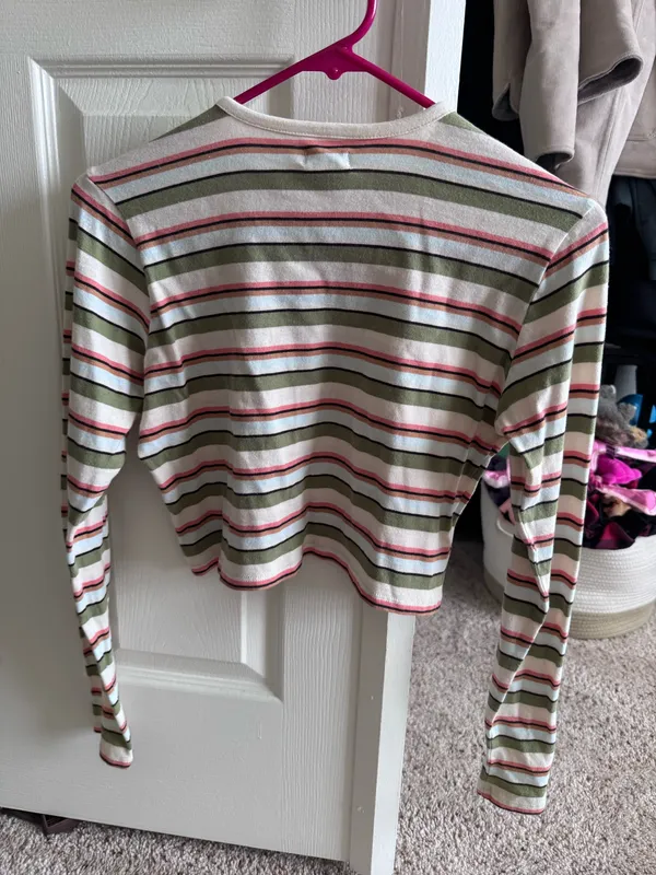 Billabong Striped Crop Top - Image 2