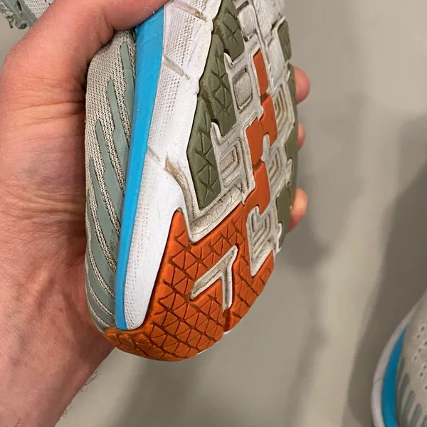 Hoka One One Women's Clifton 5 Grey and Yellow Running Shoes - 9 - Image 9