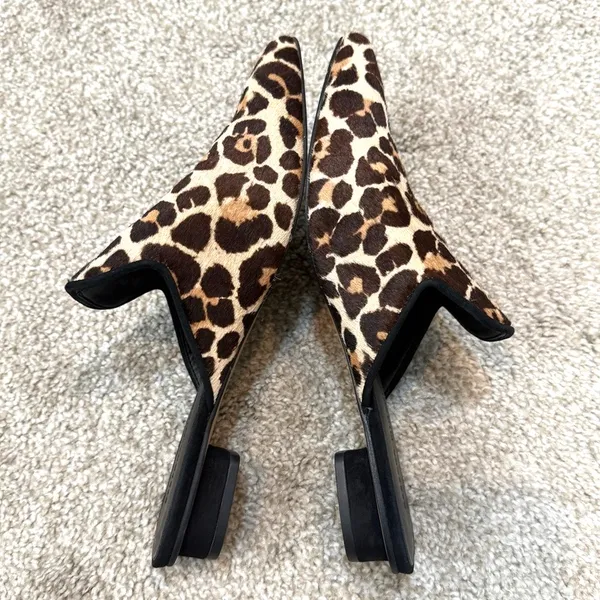Rebecca Minkoff 8 Chamille Too leopard print pony cow hair mules 3468 - Image 6