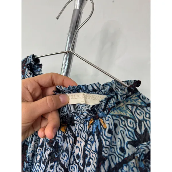 Ulla Johnson Denia Dress Blue Floral Ruffle Tiered Mini 8 - Image 5