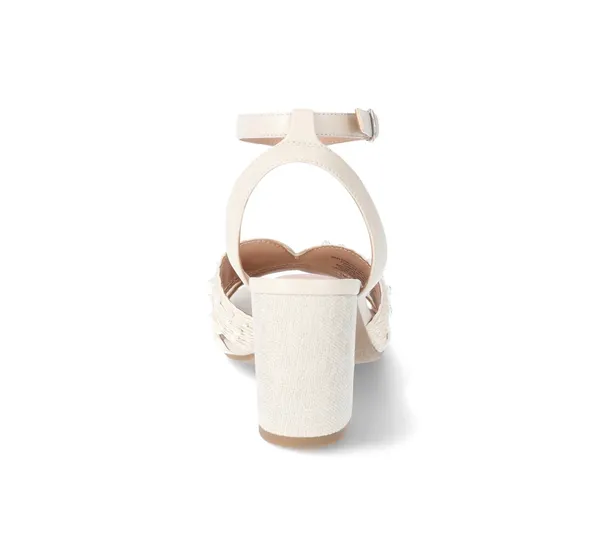 Pearl Block Heels White Size 11 - Image 5
