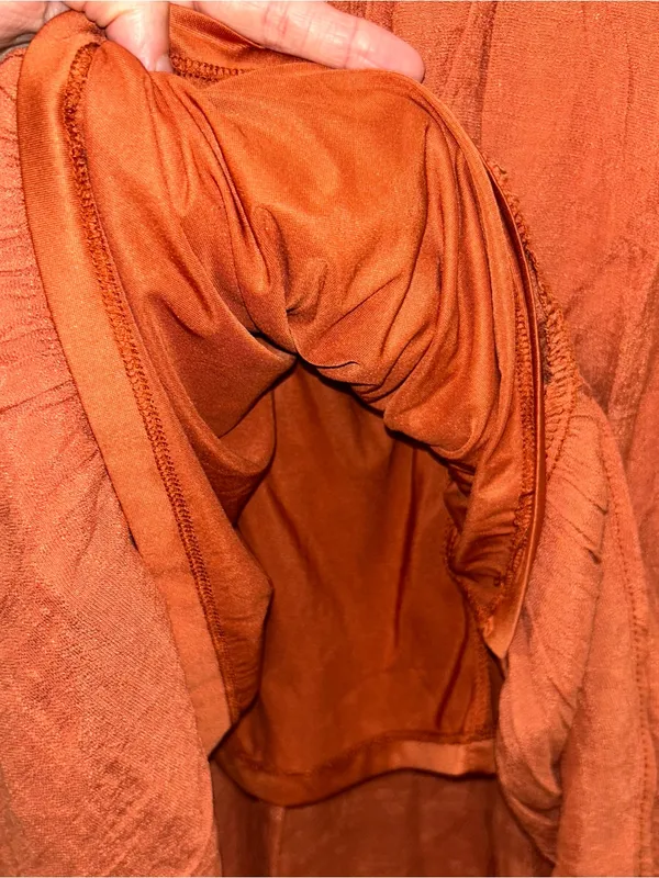 Blu Pepper Rust Smocked Bodice Maxi Dress - Image 4