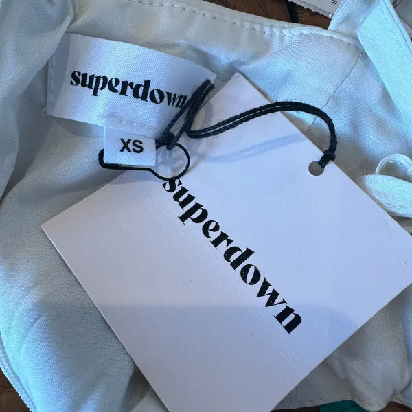 Superdown Faux Leather Mini Dress XS Cutout Going Out Bodycon Revolve $84 NEW - Image 7