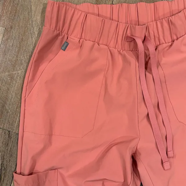 Hanes Comfort Fit Women's Scrub Joggers in Rose Pink, Size Medium - Image 3