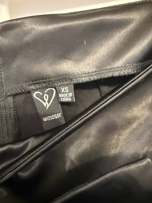 Windsor Black Satin Skort - Image 3
